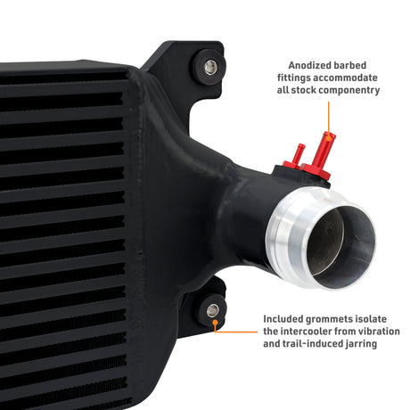 Mishimoto black intercooler end tank 2024 Toyota Tacoma 2.4L Turbo