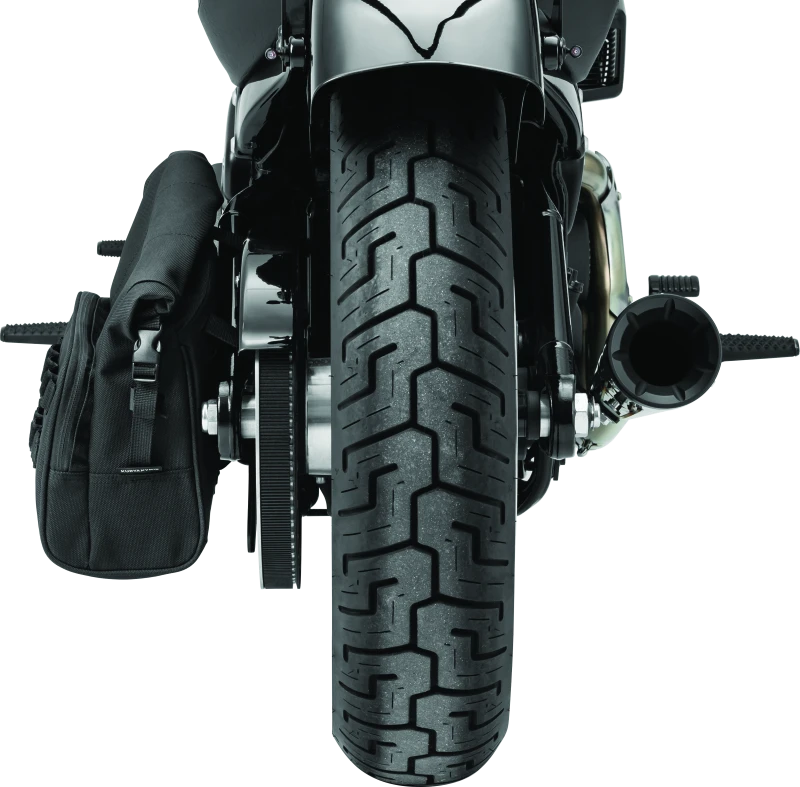 Kuryakyn 5170 universal swingarm bag mounted rear view
