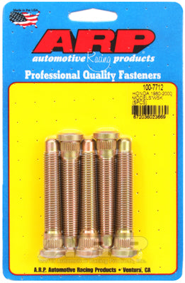 ARP 80-00 Honda M12x2.85inch Heat Treated 8740 Chromoly Steel 5 Pc Extended Wheel Stud Kit