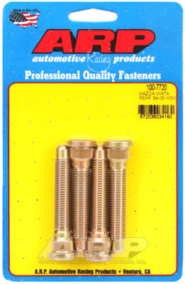 ARP Heat Treated 8740 Chromoly Steel 94-05 Miata Rear Extended Wheel Stud Kit (4 Studs)