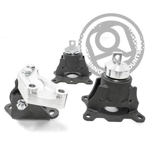 Innovative 04-08 Acura TL J-Series Black Steel Motor Mounts  85A Bushings