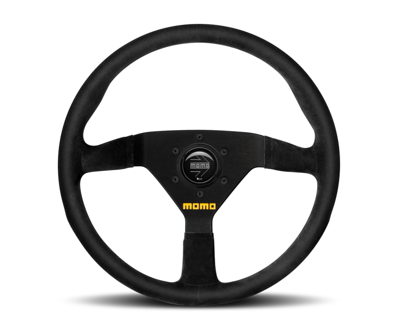 MOMO Mod.27 Steering Wheel Black Suede Black Spoke 270mm
