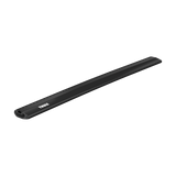 Thule WingBar Edge 95cm black aerodynamic roof bar side view without end cap