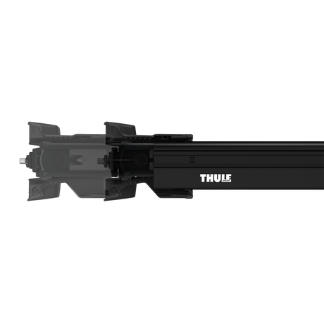 Thule WingBar Edge black roof bar with Edge mounting-foot connection
