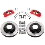 Wilwood AERO6-DM direct-mount truck front brake kit parts layout for Toyota Tundra and LC300
