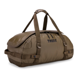 Thule Chasm 40L weather-resistant duffel backpack in Deep Khaki