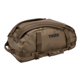 Deep Khaki Thule Chasm 40L travel duffel bag with backpack straps