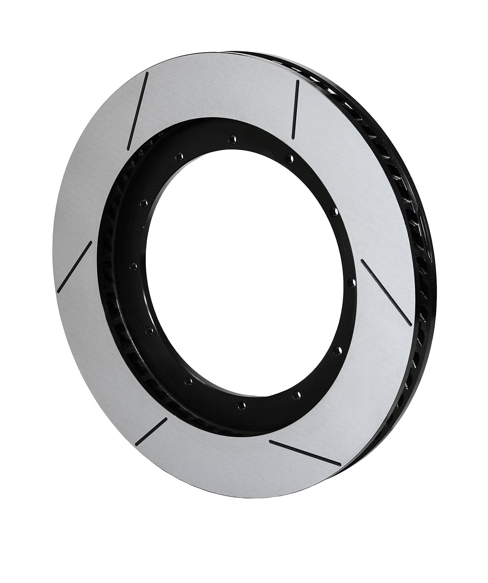 Wilwood 160-13787-GTB GT60 right-hand curved vane rotor 16.00 x 1.50 black electro coat