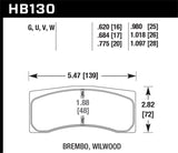 Hawk DTC-70 Brake Pads | HB130U.980
