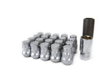 Wheel Mate Muteki SR35 Close End Lug Nuts w/ Lock Set - Satin Silver 12x1.25 35mm