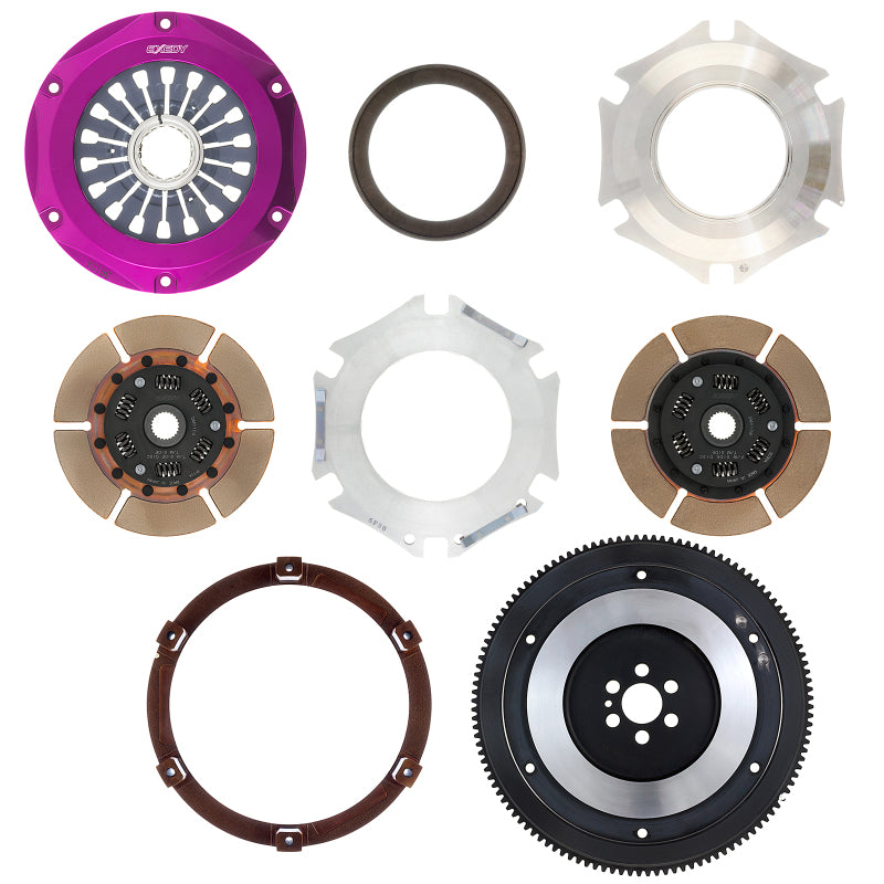Exedy 1993-1994 Nissan Skyline GTR L6 Hyper Twin Cerametallic Clutch Sprung Center Disc Pull Type | NM042SD