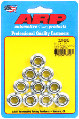 ARP M10 x 1.25 12 Point Locking Flange Nut Kit (10 pack)