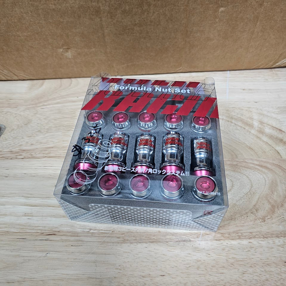 Volk Racing Formula Lug Nuts Red 12x1.5 (Clearance Item, last 1 left)