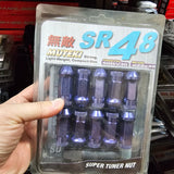 Wheel Mate Muteki SR48 Open End Lug Nuts - Purple 12x1.50 48mm