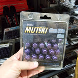 Wheel Mate Muteki Closed End Lug Nuts - Purple 12x1.50