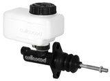 Wilwood short-body remote master cylinder with banjo port – aluminum black finish