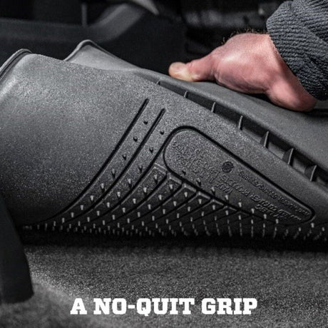 Husky WeatherBeater molded floor liner texture and channel design
