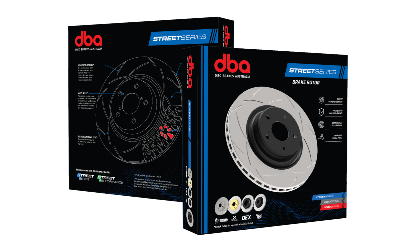 DBA 08-21 Lexus LX570 Front Drilled & Slotted Street Series Rotor