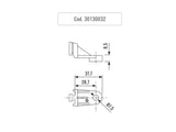 SPAL electric radiator fan mounting bracket kit 30130032 dimension diagram
