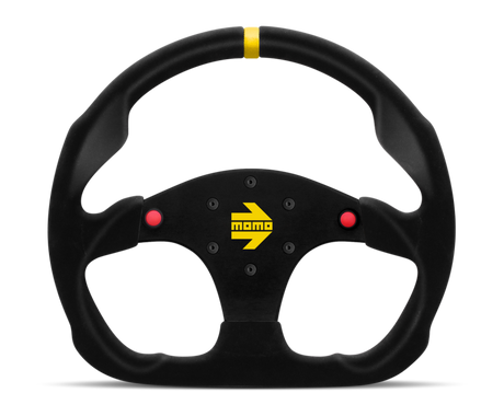 Momo MOD30 Buttons Steering Wheel 320mm Black Suede/Black Spokes/1 Stripe