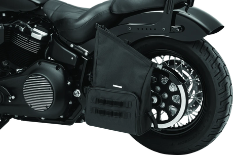 Kuryakyn 5170 black universal motorcycle swingarm luggage bag