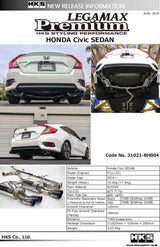 HKS LEGAMAX Premium HONDA CIVIC SEDAN FC | 31021-BH004