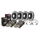 Sport Axle Pack, Drilled & Slotted, Front & Rear