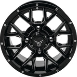QuadBoss Barbwire 14X7 - 5+2 - 4/110 - Milled