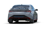 Rally Armor 22-23 Hyundai Elantra N Line Black UR Mud Flap w/Red Logo