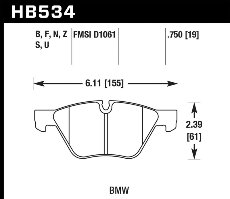 Hawk DTC-70 Race Brake Pads | HB534U.750