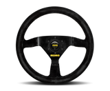 Momo MOD69 Steering Wheel 350mm Black Suede/Black Spokes