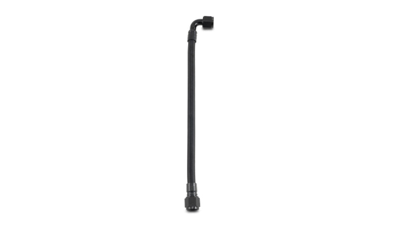 Vibrant 36 inch PTFE Hose Assembly w/ 10AN Straight and 90 Degree Female Fittings
