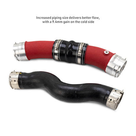 Mishimoto red intercooler cold pipe vs stock hot pipe for Toyota Tacoma 2.4T