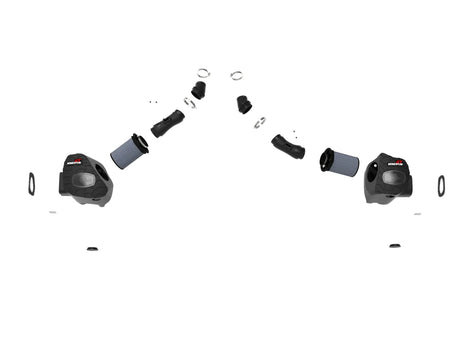aFe Momentum GT dual Pro 5R cold air intake for 2022–2026 Toyota Tundra 3.4L - disassembled view