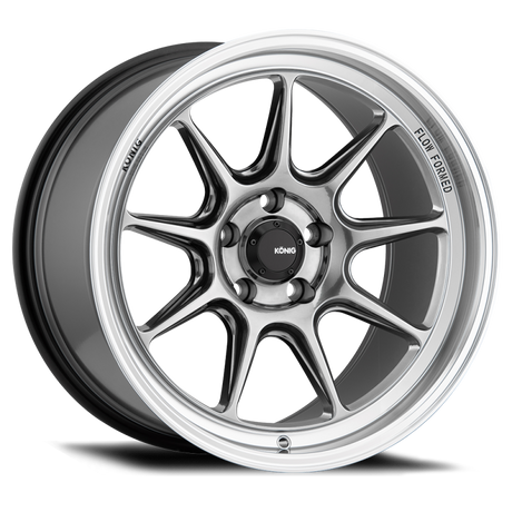 Konig Countergram 15x7.5 4x100 ET35 hyper chrome machined lip wheel