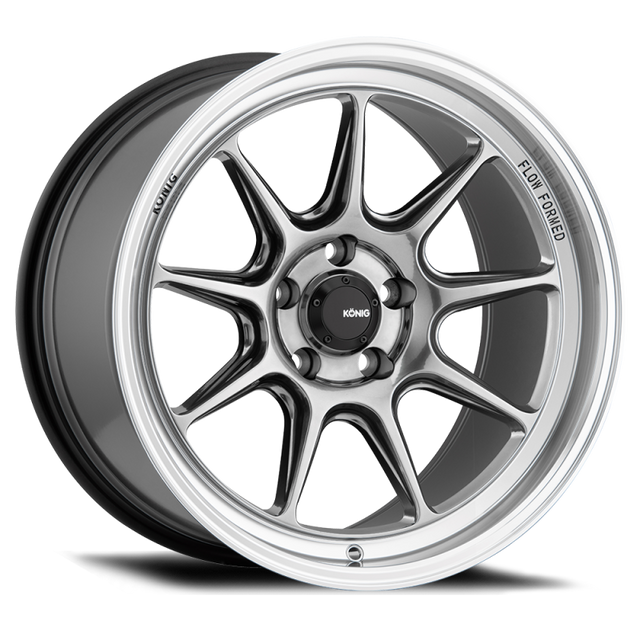 Konig Countergram 15x7.5 4x100 ET35 hyper chrome machined lip wheel