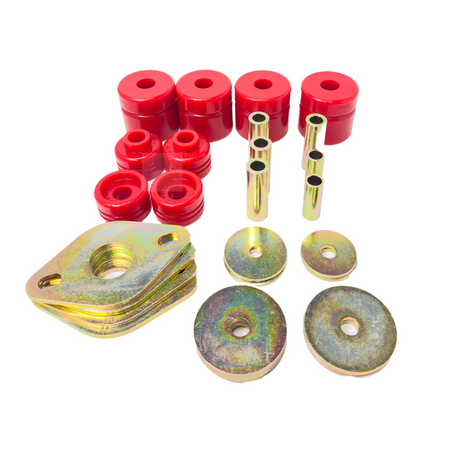 Energy Suspension 8.4119R red polyurethane body mount bushing set for 2000–2006 Toyota Tundra
