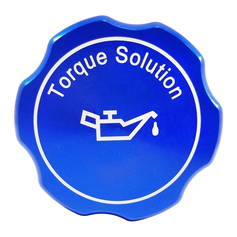 Torque Solution Billet Oil Cap 89+ Subaru  - Blue