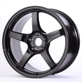 Gram Lights 57CR 18x8.5 +37 5x114.3 Gloss Black Wheel