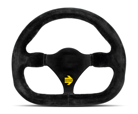 Momo MOD27 Steering Wheel 290mm Black Suede/Black Spokes
