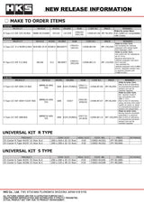 HKS S Type O/C KIT BCNR33 BLK | 15004-AN104