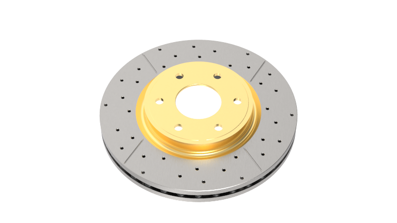 DBA 08-21 Lexus LX570 Front Drilled & Slotted Street Series Rotor