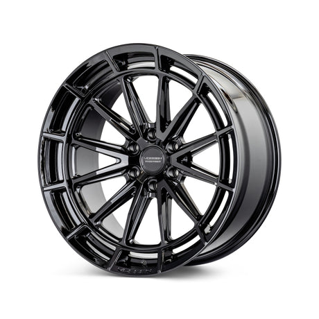 Vossen HFX-5 22x10 Gloss Black wheel with 8x170 bolt pattern ET-18 offset and Super Deep Face