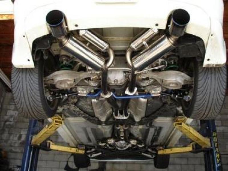 HKS 03-07 G35 Dual Hi-Power Titanium Tip Catback Exhaust | 32009-BN002