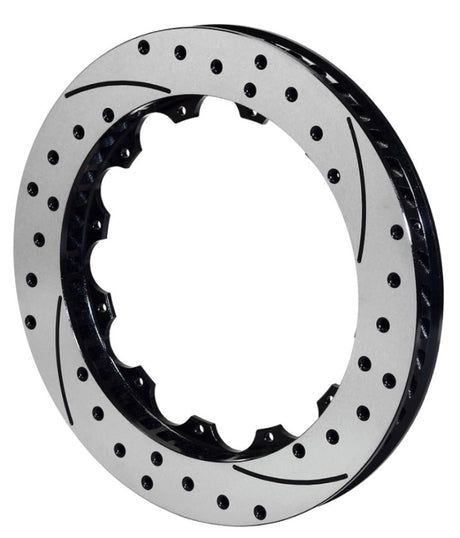 Wilwood 160-14635-BK SRP drilled and slotted 15 inch right hand Spec-37 iron brake rotor