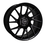 Gloss black Enkei TM-7 18x8.5 wheel with seven split spokes