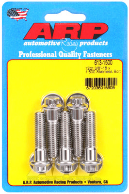 ARP 3/8-16 x 1.500 12pt SS Bolts (5/pkg)