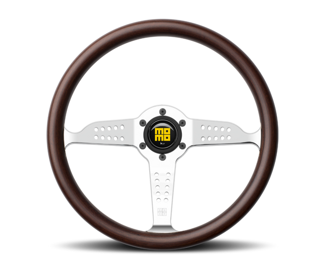 Momo Super Grand Prix Steering Wheel 350mm Mahogany Wood/Pol Spokes