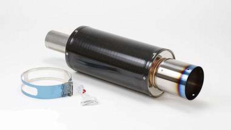 HKS Universal Carbon-Ti Cat-back Exhaust - 170mm Shell/75mm Diameter | 31012-BA001