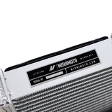 Mishimoto Logo on MMRAD-F80-15A aluminum auxiliary radiator end tank for S55 BMW M3 M4 